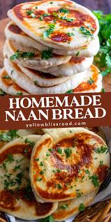 Fluffy Homemade Naan Bread Yellowblissroad Com Recipe Naan Bread Recipe No Yogurt Recipes With Naan Bread Naan Bread