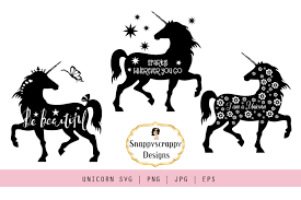 Download Unicorn Graphic By Snappyscrappy Creative Fabrica SVG Cut Files