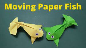 How To Make Paper Fish Craft Paper Fish Easy Diy Moving Paper Fish Paper Fish Diy Moving Toys Paper Crafts Diy Kids
