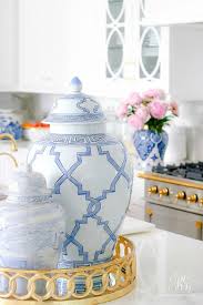 Buy trendy grated gingers table lamps at myntra and decorate your dream home ? Summer Home Tour Simple Summer Styling Tips Randi Garrett Design White Home Decor Home Decor Accessories Ginger Jars Decor