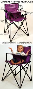 Portable Baby High Chair Folds Up For Easy Travel Great For Park Camping Restaurants Etc Baby Gadgets Baby Gear Baby Time