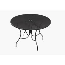 Any patio deck or lanai isn't complete without a patio table or outdoor table, and at everything furniture, our wide selection of patio and outdoor tables are just right for your next outdoor barbecue or picnic. Home Garden Outdoor Patio Furniture Wicker 44 Round Dining Table In Black Patio Patio Garden Furniture