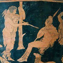 Odysseus provided the seer with some of the sacrificial blood circe had told him would permit the dead to speak; Odysseus In The Underworld Krater Wikipedia