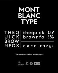 Mont Blanc Type On Behance