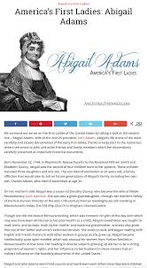 Americas First Ladies 2 Abigail Adams Women Of