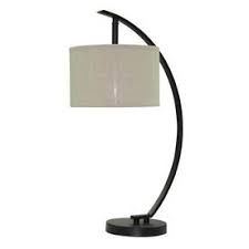 Allen Roth Contemporary Table Lamp 26 In Oil Rubbed Bronze Indoor Table Lamp With Fabric Shade Fabric Shades Lamp Contemporary Table Lamps