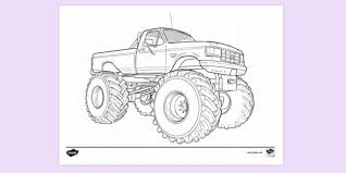 Disney princess mulan coloring pages yt694. Free Printable Colouring Page Of Monster Truck Colouring Sheets