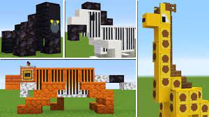 10 Animals Build Hacks In Minecraft Java Bedrock In 2021 Minecraft Crafts Minecraft Minecraft Creations