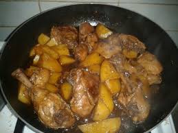 Filipino Chicken Adobo With Potatoes And Laurel Leaves Pork Bones Recipe Spareribs Recipe Pork Rib Recipes