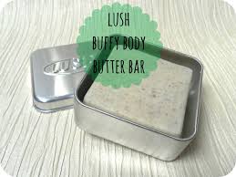Massage our buffy body butter all over your wet skin in the bath or shower to make you softer and smooth to the touch, paying special attention to can be used under water in the bath or shower. Lush Buffy Body Butter Bar Tattooed Tealady