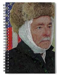 Homage to Van Gogh Selfie Spiral Notebook