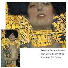 KADING Judith and the Head of Holofernes by Gustav Klimt Famous Art  Paintings Reproductions Gold Wall Art Posters Pictures Home Decor  25x55cm(10x22in) Inner Frame : Amazon.co.uk: Home & Kitchen