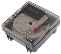 Dickson Sl4350 4 Inch Rotary Chart Recorder Measures Temperature