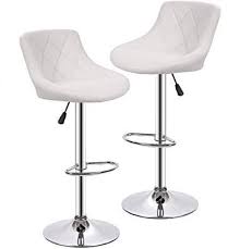 Amazon Com Bestoffice Counter Height Bar Stools Set Of 2 Barstools Swivel Stool Height Adjus Comfortable Bar Stools Cheap Bar Stools Leather Swivel Bar Stools