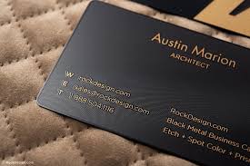 It provides credit cards and card loyalties to clients through its mastercard titanium card, mastercard black card, and mastercard gold card issued by barclays. Black Metal Business Card With Metallic Gold Print Austin Marion