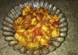 Panaskan minyak, lalu tumis bumbu halus hingga harum dan matang. Resep Tahu Kentang Bumbu Sate Kekinian