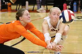 Jimmies women's volleyball survives battle to sweep Morningside