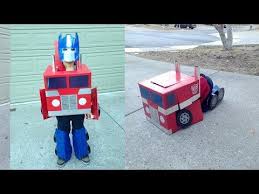 Optimus Prime Transformer Costume Youtube Transformer Costume Transformers Birthday Parties Transformer Halloween Costume