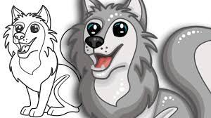 Enjoy this cute lesson on how to draw a rabbit and become an expert on how to create a fun version of this adorable animal! How To Draw A Wolf Cute And Easy Step By Step Drawing Youtube