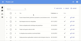 Check spelling or type a new query. React Admin The List View