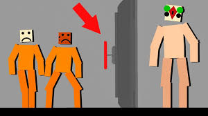 Scp 173 против людей! одна дверь защищает человечество! безумный  эксперимент! симулятор манекена