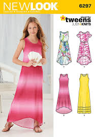 Girls Knit Dress Knit Dress Maxi Dress Pattern Simplicity Patterns Dresses