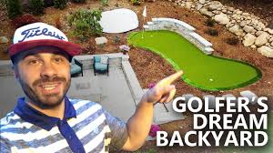 Required fields are marked *. Golfer S Dream Backyard Renovation My Home Putting Green Youtube