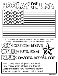 Red White Blue Usa Colors Meaning Free Printables Inkhappi Patriotic Kids Patriotic Classroom Flag Coloring Pages