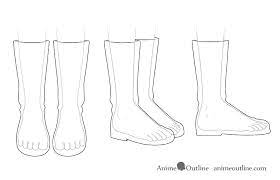 Image of how to draw boots narrated step by step. How To Draw Anime Shoes Step By Step Animeoutline