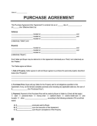 This is legally binding and is signed after the offer to purchase form is approved under the stated terms and conditions. Free Purchase Agreement Template Pdf Legal Templates