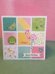 Heather Stewart If I Can T Take You With Me Ctmh Tickled Pink Calypso Birthday Card Flamingo Pink Birthdaycard By Heather Stewart Tarjetas Flamingos Cumpleanos