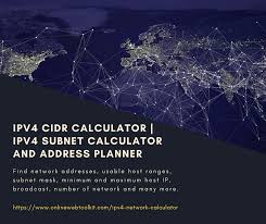 Ipv4 Cidr And Subnet Calculator In 2020 Ipv4 Internet Protocol Address Network Tools