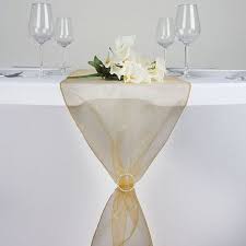 Efavormart Premium Organza Table Top Runner For Weddings Birthday Party Banquets Decor Fit Rectangle And Round Table Walmart Com Colorful Table Linens White Table Cloth Gold Wedding Decorations