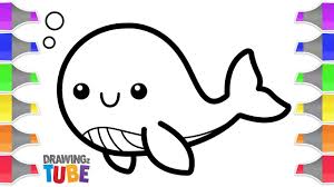 Glitter Baby Whale Coloring Pages Learn Colors For Kids Drawing For Ki In 2020 Whale Coloring Pages Drawing Videos For Kids Coloring For Kids