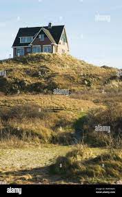 Modern House On A Hill Stock Photo Alamy