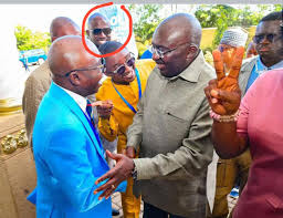 EC Director of IT, Dr. Appiahene was spotted actively involved in Dr.  Bawumia's campaign in the Bono Region .