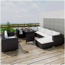 Copriamo l'intero ciclo della gommapiuma su misura. Aromore Set Divani Da Giardino 10 Pz Con Cuscini In Polyrattan Nero Eprice