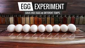 Sous Vide Egg Experiment Opening Several Eggs At Different Temps