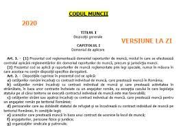 Codul Muncii Sau Legea 53 2003 Versiunea ActualizatÄƒ La Iunie 2020 Editabil È™i Gratuit Cabinetexpert Ro Blog Contabilitate