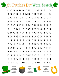 Word searches and other word puzzles help your brain filter words into recognizable patterns which in turn helps you to find order and create meaning. Free St Patrick S Day Word Search Printable Freebie Finding Mom