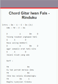 Chordtela iwan fals wakil rakyat. Kunci Gitar Wakil Rakyat