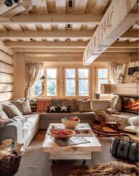 Beautiful Warm Wooden Cottage Interior Rustic House Cabin Living Cabin Style