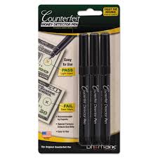 Just shine the specially designed high wavelength led light onto us currency to reveal the glowing security strip. Dri Mark Smart Money Counterfeit Bill Detector Pen For Use With U S Currency 3 Per Pack 3513b 1 Buy Online In Sweden At Sweden Desertcart Com Productid 15067340