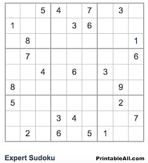 printable expert sudoku printableall