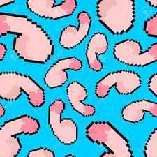 Penis Pixel Art Pattern Seamless. Dick 8 Bit Background. Pixelated Vector  Texture Royalty Free SVG, Cliparts, Vectors, and Stock Illustration. Image  169120700.