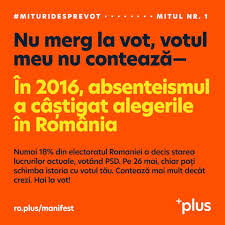 Ideea nu este că un singur vot face o diferență, ci toate voturile împreună fac o diferență. Facebook
