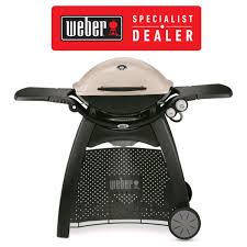 Includes portable cart that is designed to allow you to go from grilling to transport mode with the push of a button. Weber Q3200 Premium Natural Gas Family Barbeque Grill Bbq W Cart Titanium Smart Marine