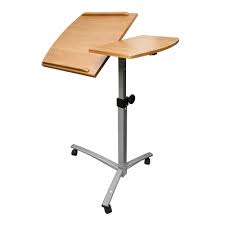 Tatkraft salute laptop desk cart computer stand. 26 40 Adjustable Angle Height Rolling Laptop Desk Cart H