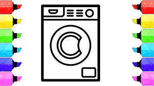 Washing machine coloring page back a washing machine, or washer, is a machine designed to clean laundry, such as clothing, towels and sheets. Coloring Lkg Drawing Worksheet Novocom Top