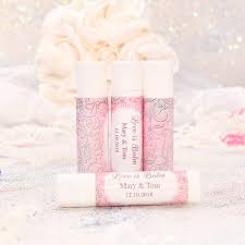 Personalized lip balm tubes with clear labels. 30 Pink Gray Wedding Chapstick Labels Lip Balm Bridal Shower Favor Personalized Laser Engraved Gifts And Party Decor